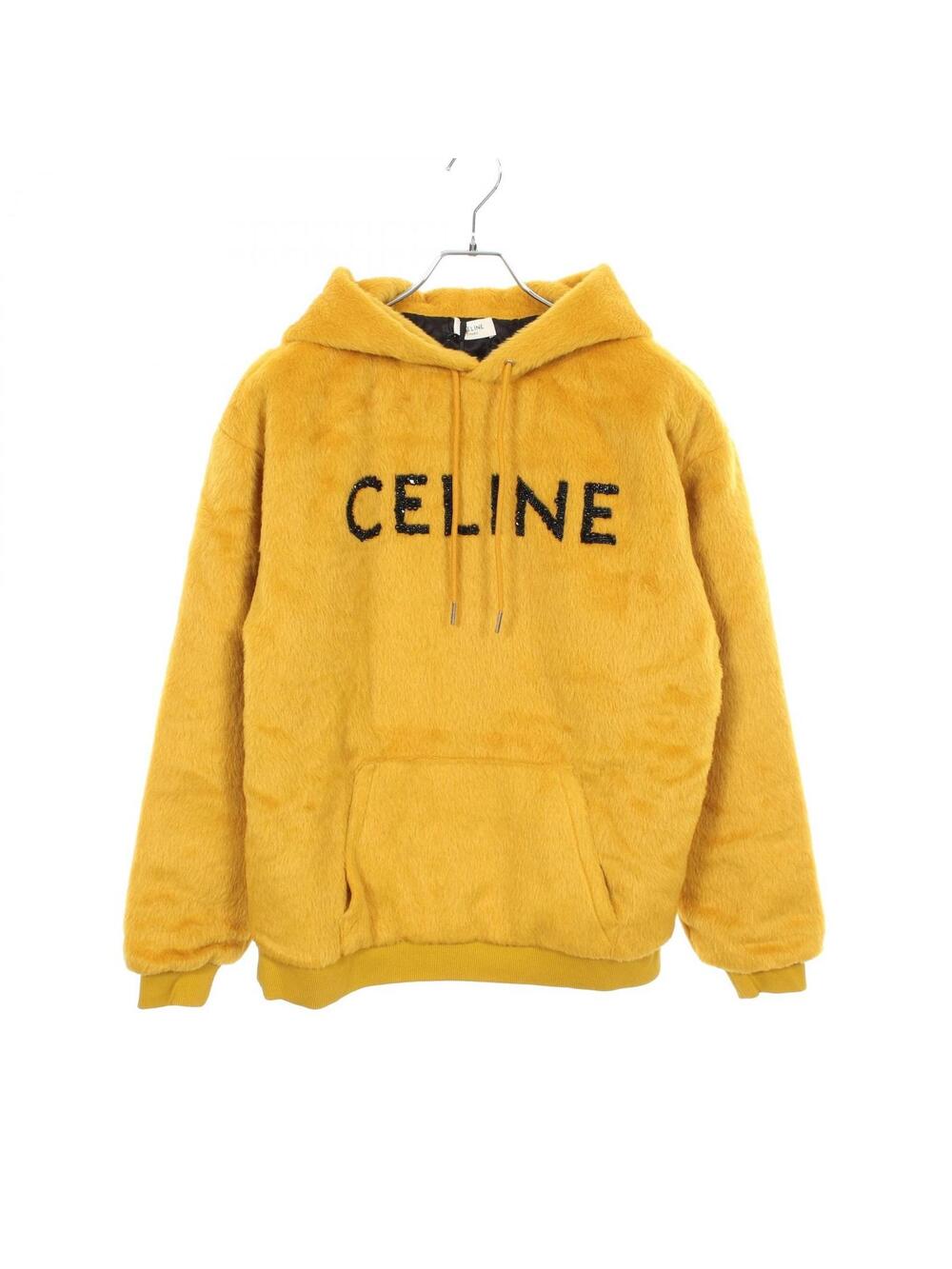 Celine Fuzzy Wool Loose Fit Beaded Logo #362780C10B